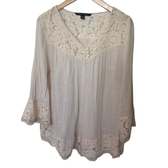 Lace peasant top - Picture 3 of 3